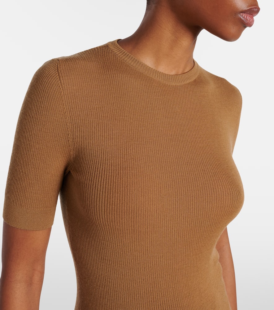 Celina ribbed-knit wool-blend top