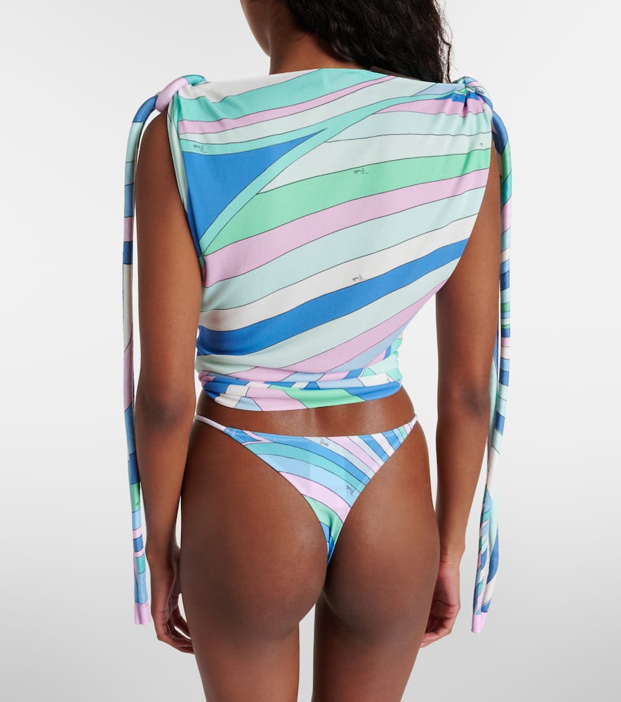 Iride printed bikini bottoms