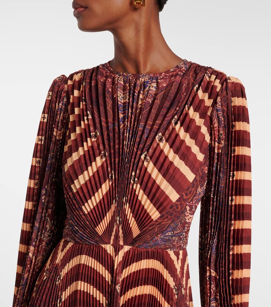 Sarai pleated midi dress