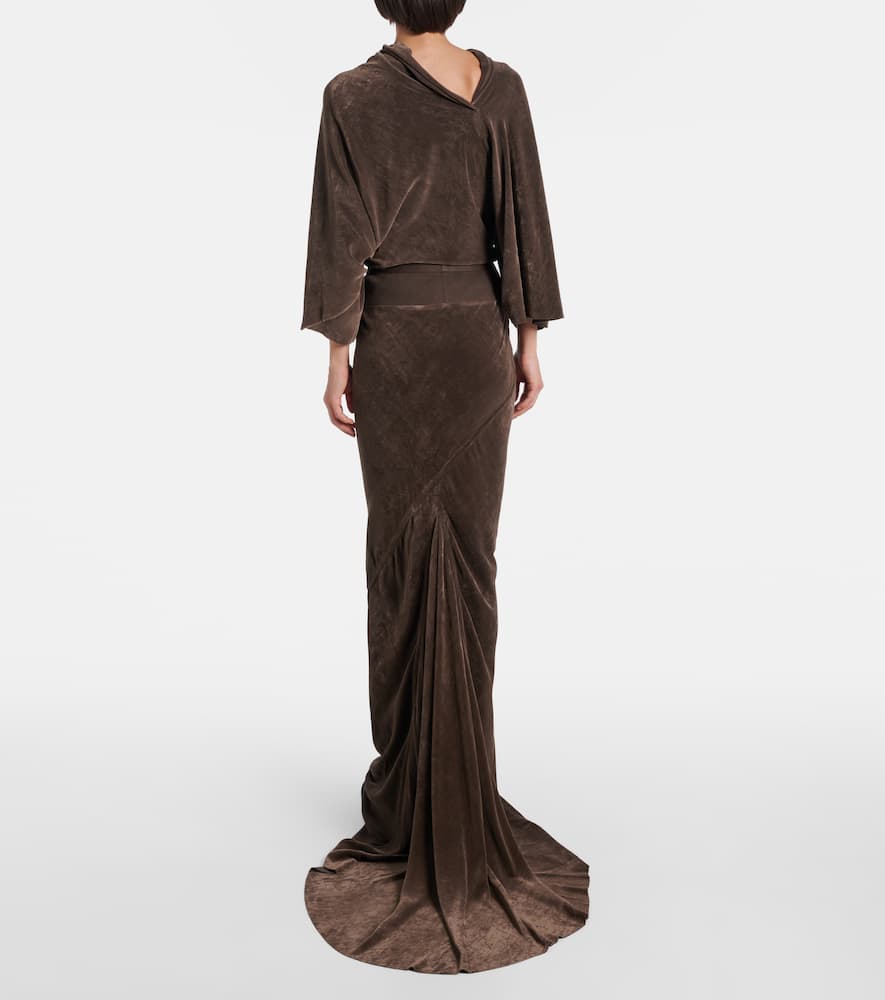 Coda velvet maxi skirt