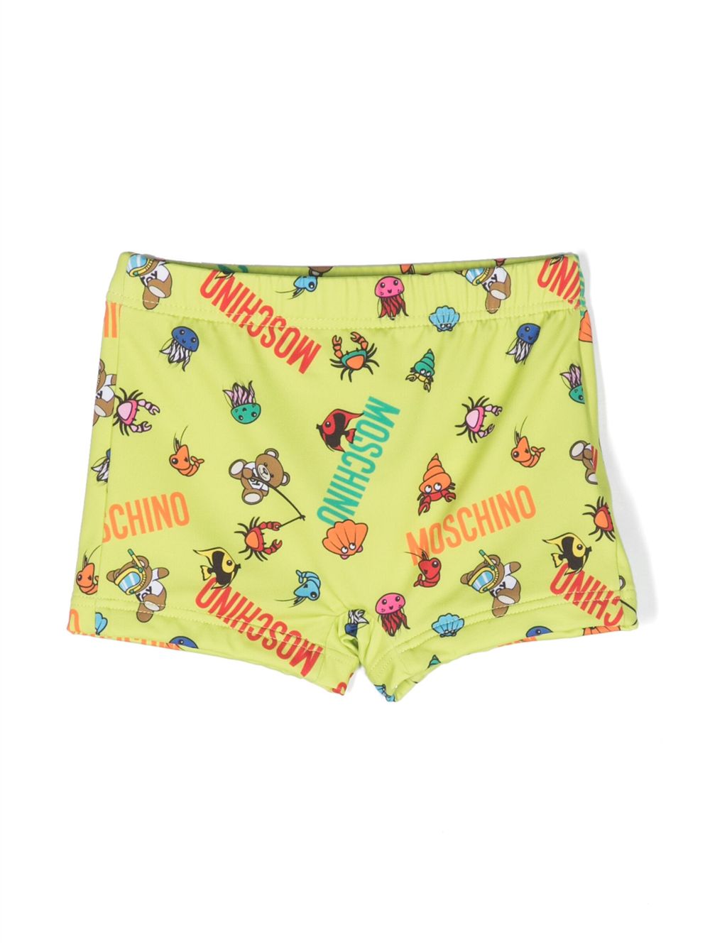 Animals logo-print swim shorts - Green