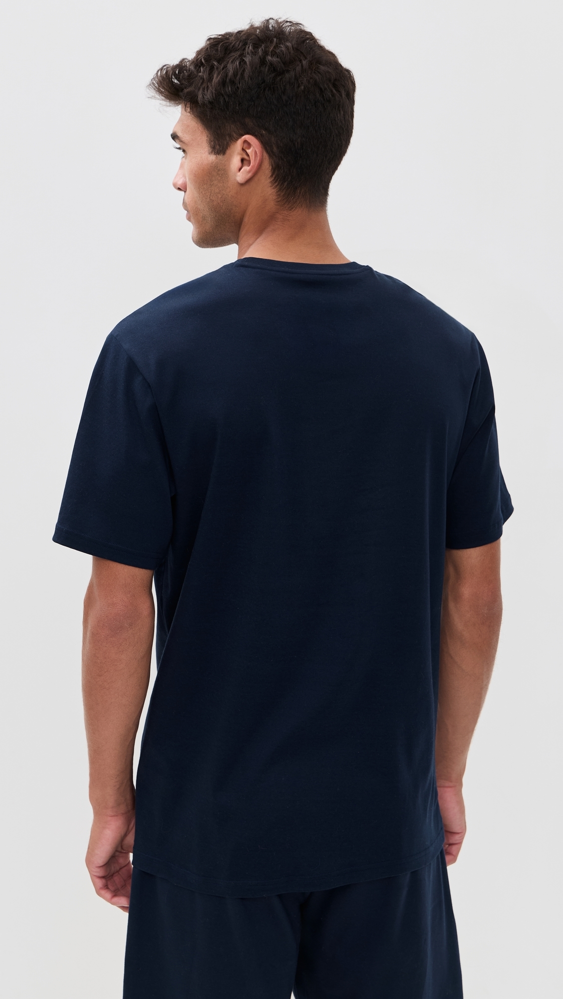 Mercerized Cotton Sleep Shirt Cruise Navy