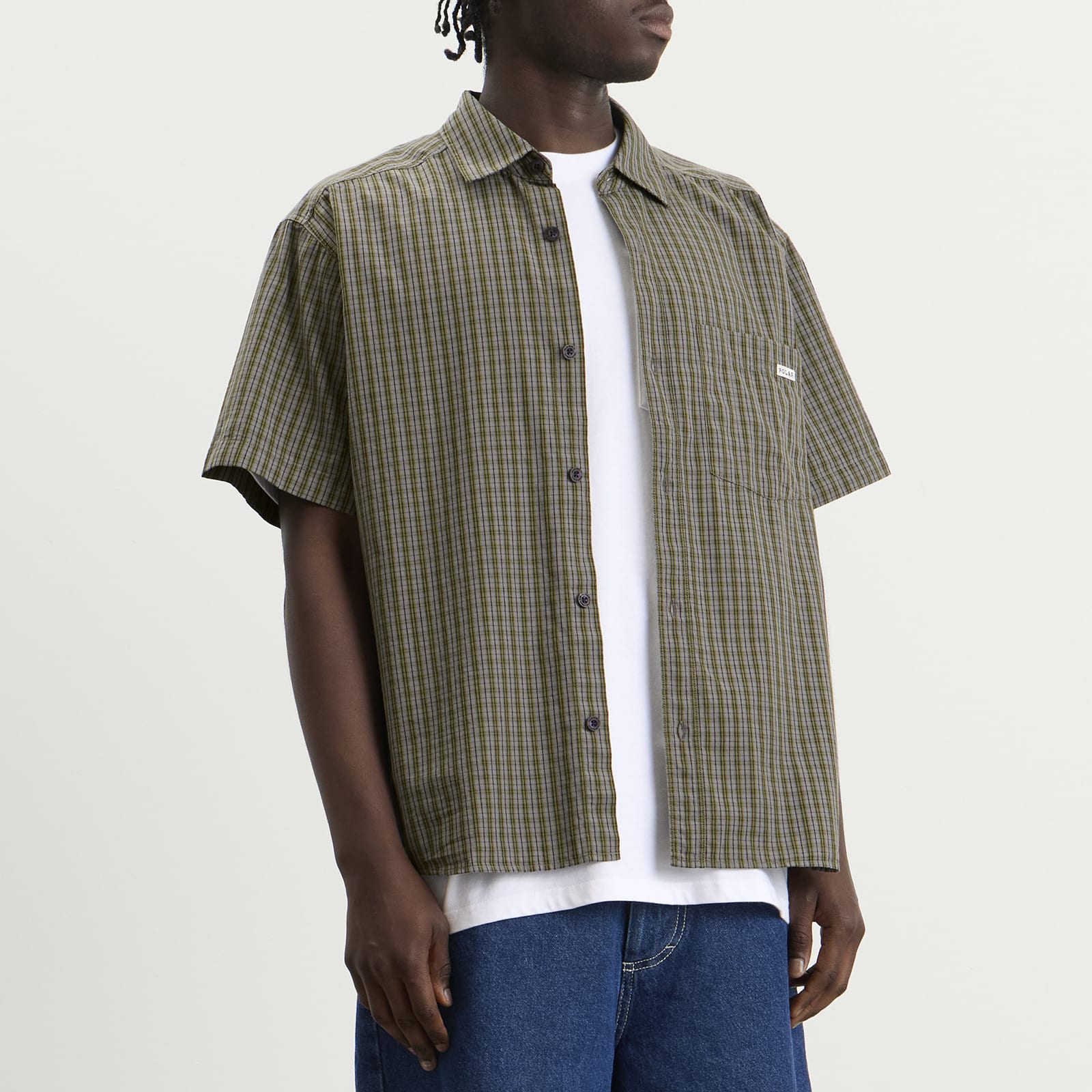 Men's Mitchell Short Sleeve Shirt Black/Green