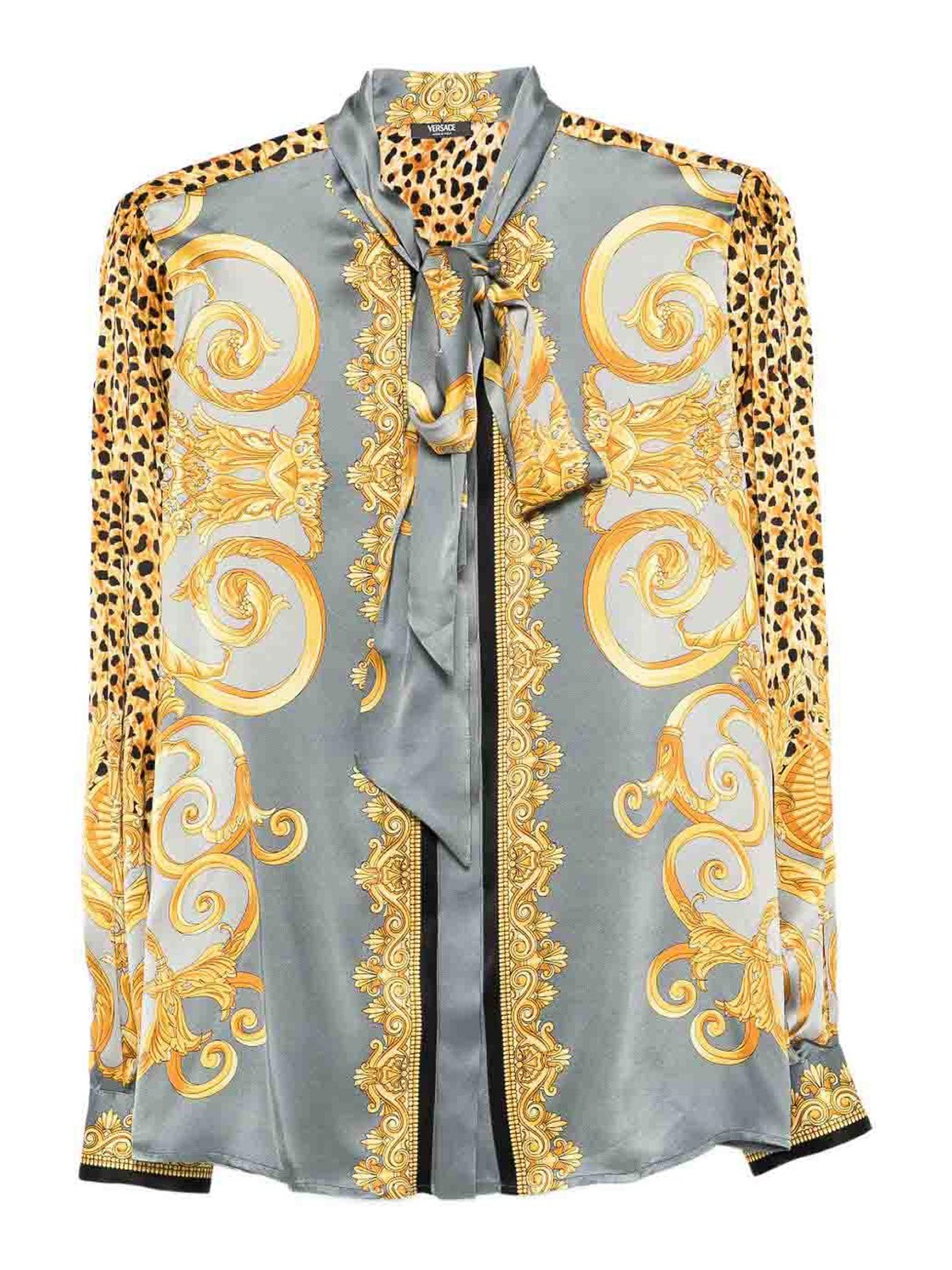 Shirt With Lavallire Collar