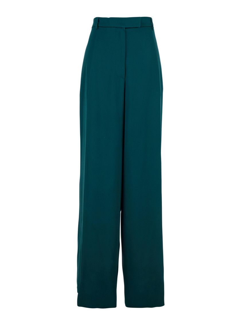 Dries Van Noten - wide leg belted trousers side and back pocket