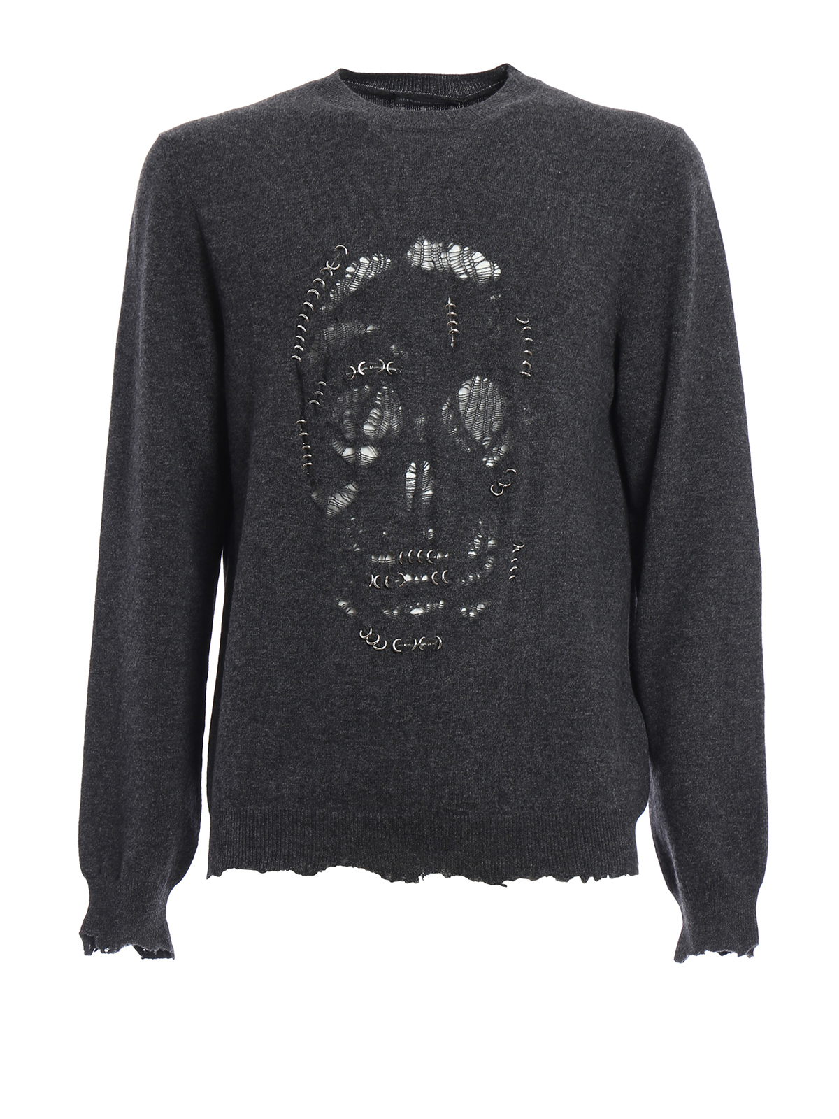 Skull Punk piercing sweater