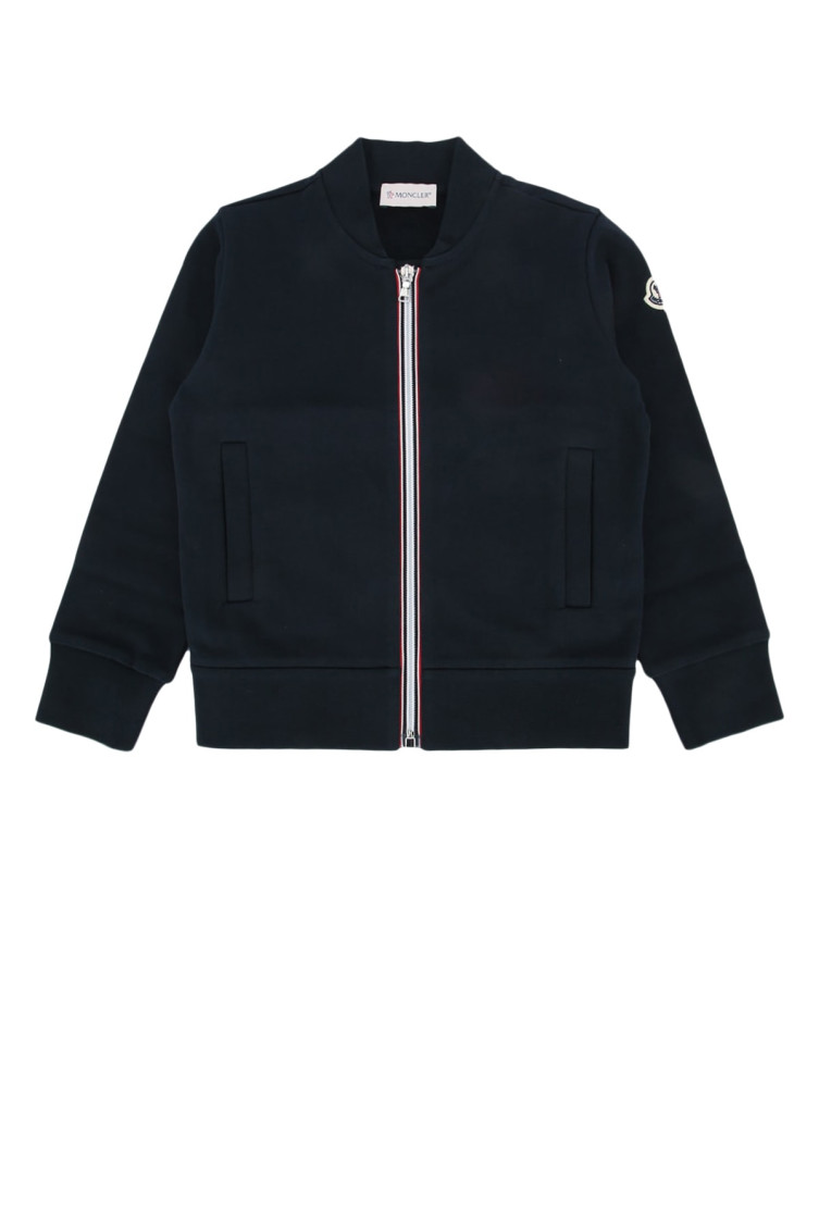 Kids Navy Blue Zip-Up Cardigan