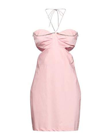 Woman Mini dress Pink Size 10 Cotton, Elastane
