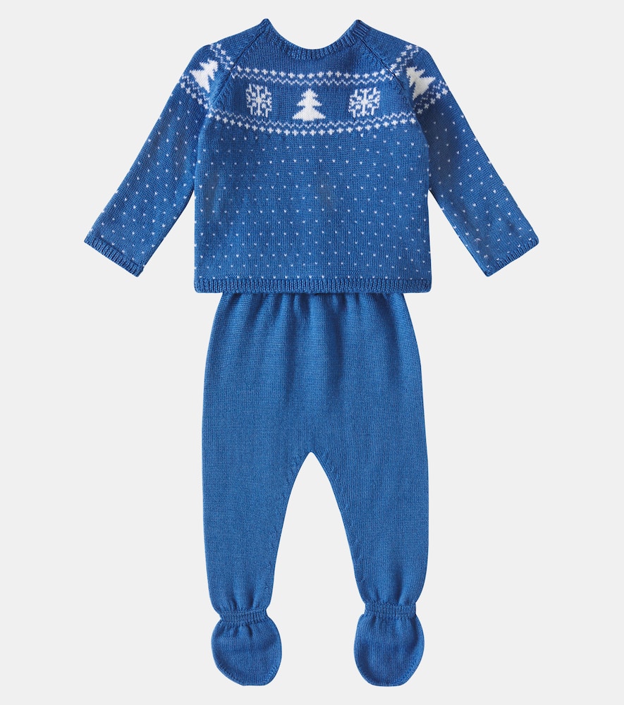 Baby Vincente wool sweater and pants set