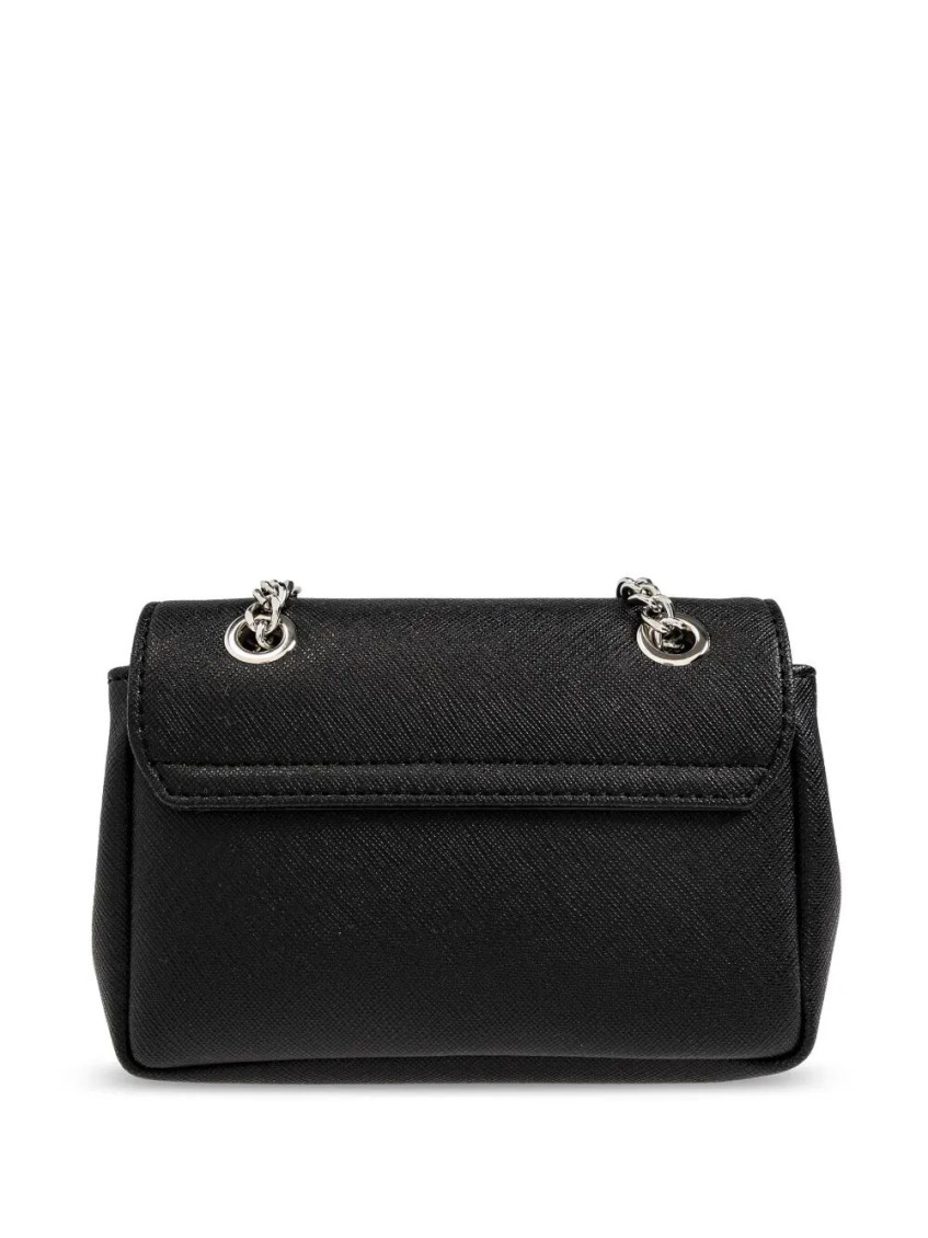 Black Orb-plaque shoulder bag