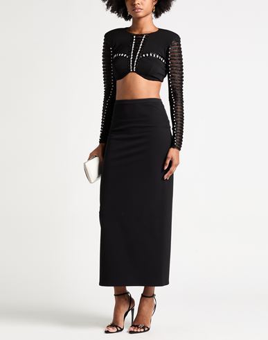 Woman Top Black Size 4 Viscose, Elastane