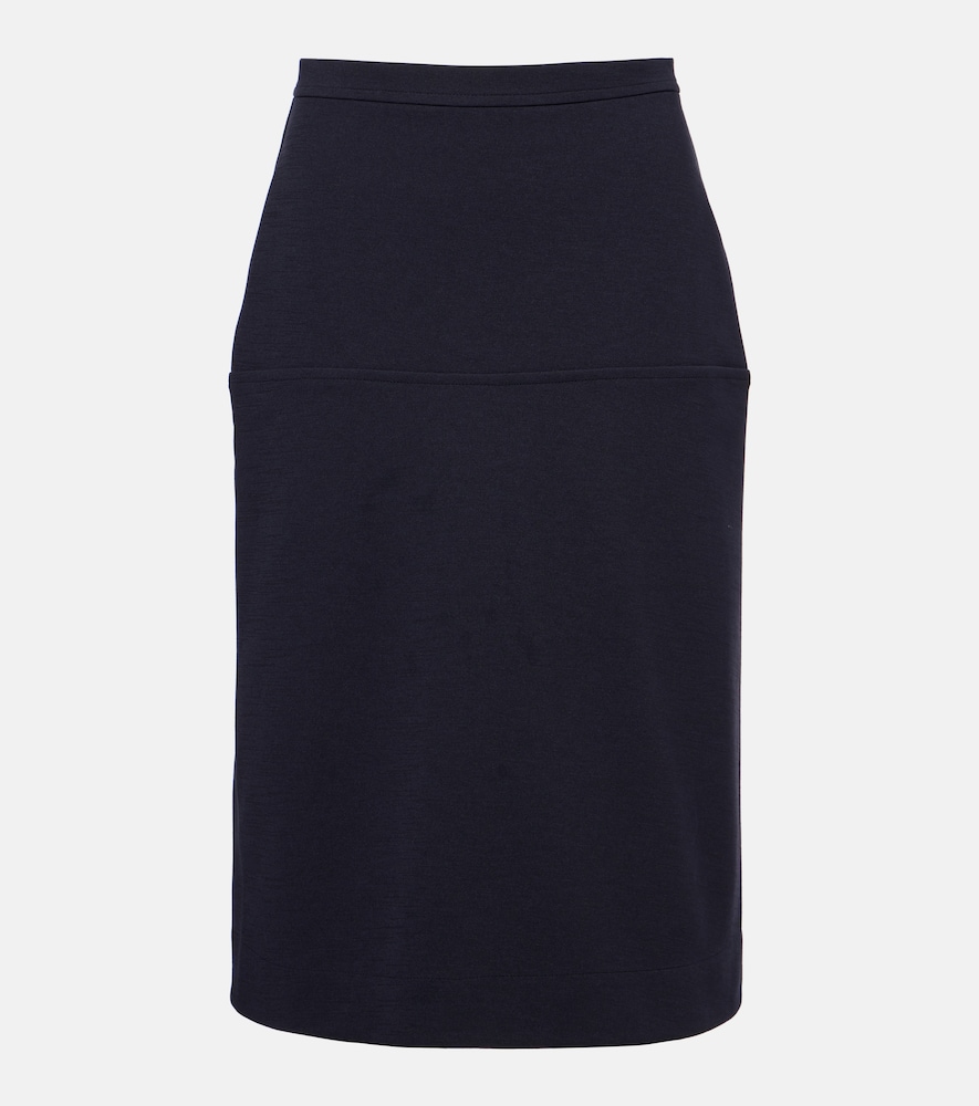 Paneled pencil skirt