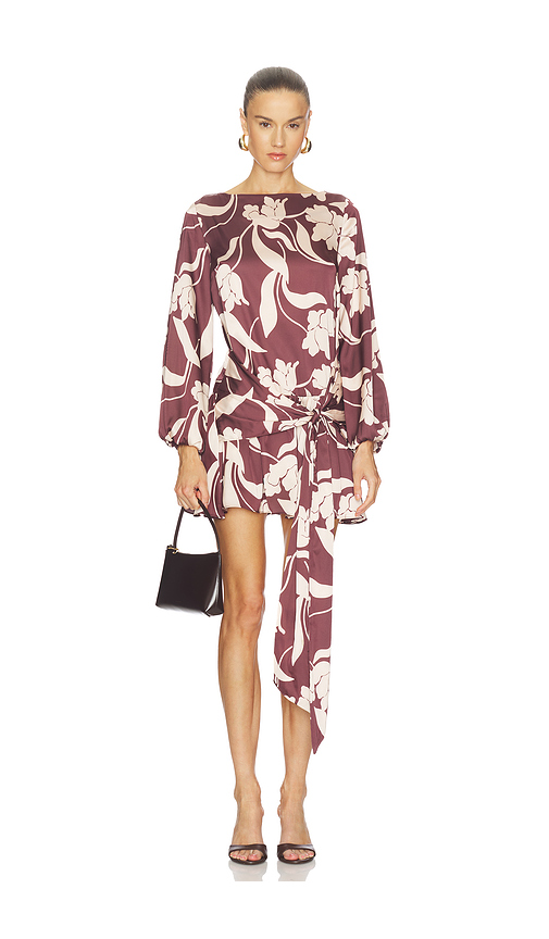 MISA Los Angeles Larissa Dress in Chocolate. M. Also in