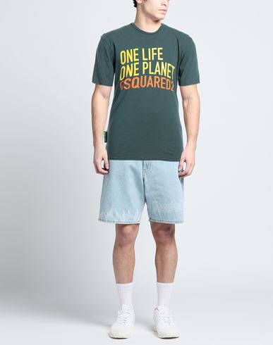 Man T-shirt Deep jade