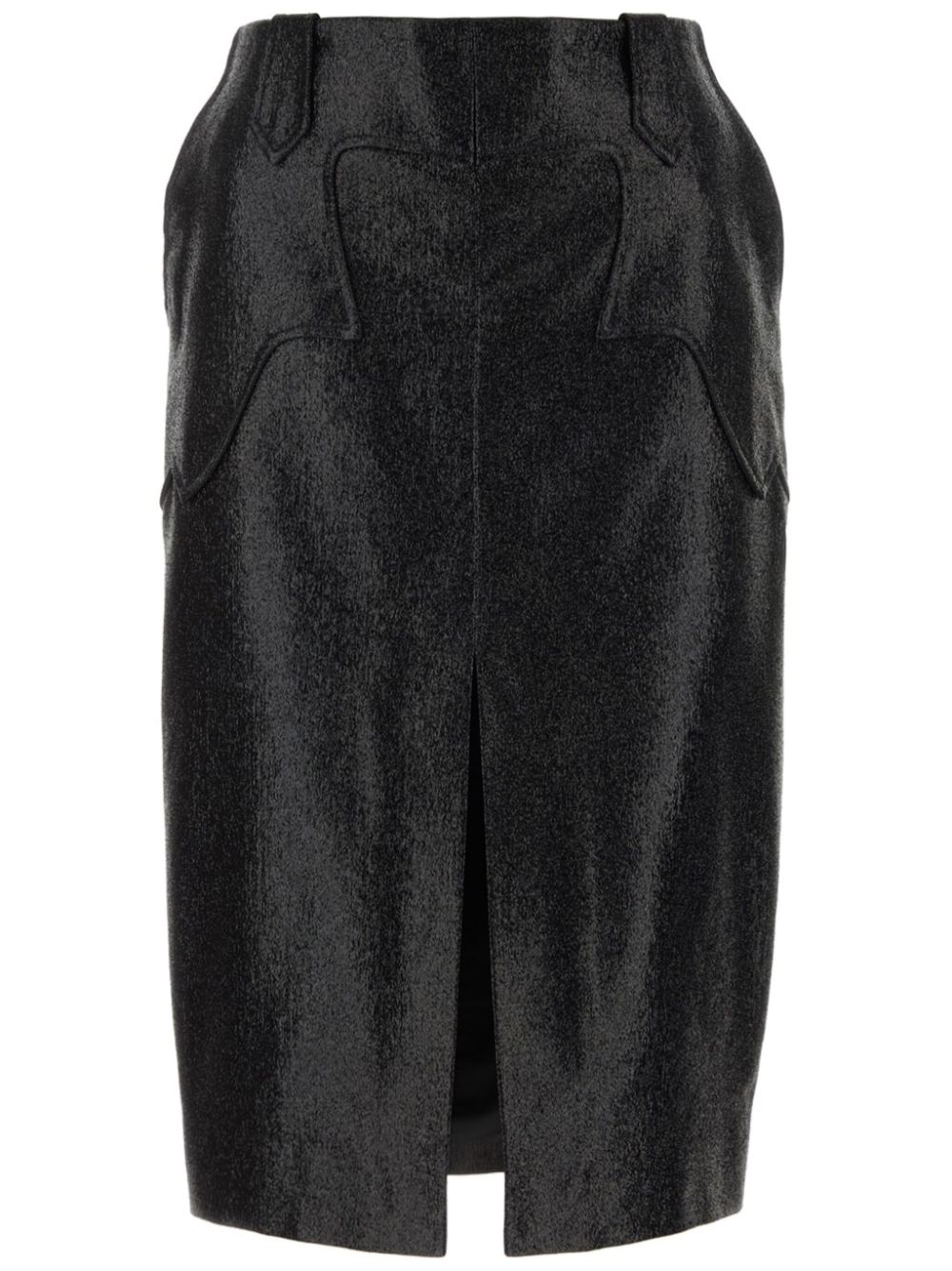 Slit pencil skirt - Blue