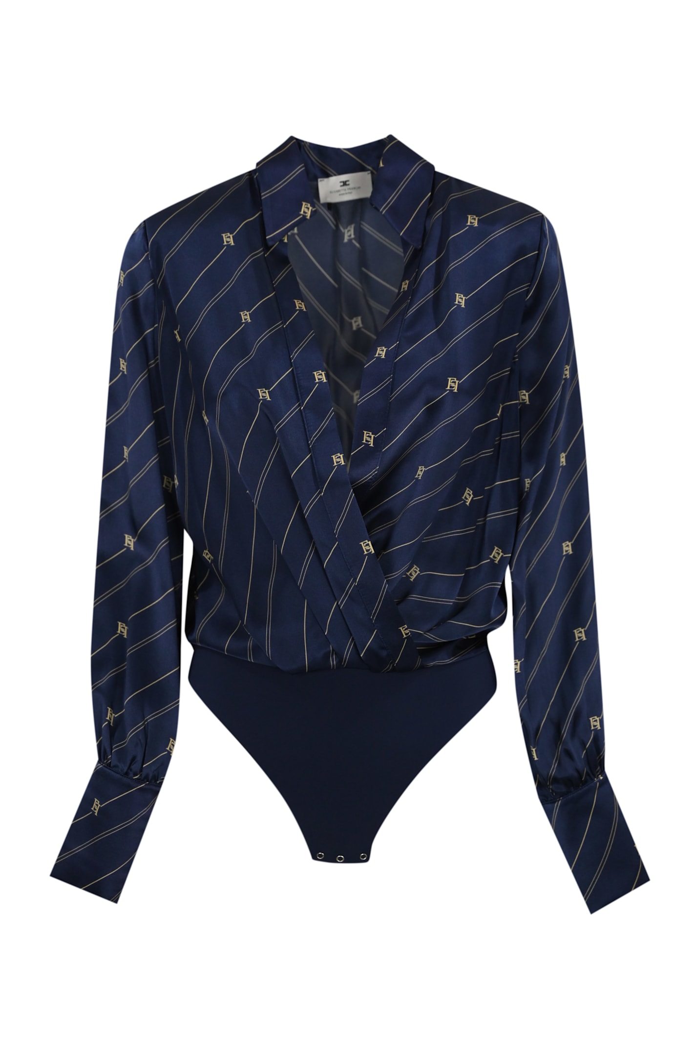 Georgette Body Shirt With Logo Print