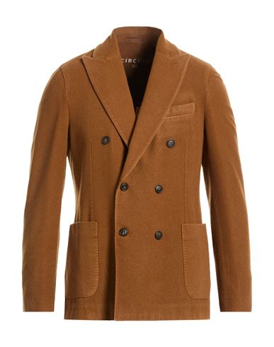 Man Blazer Camel Size 38 Virgin Wool, Polyamide