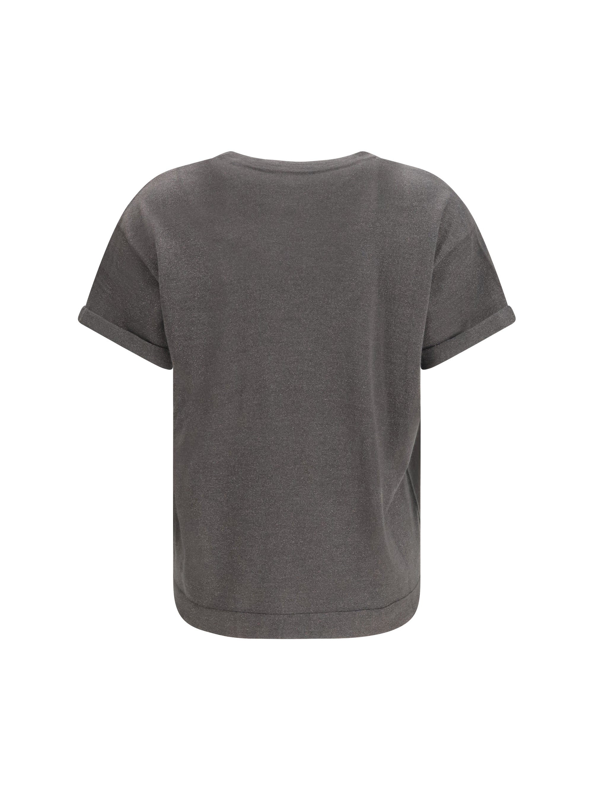 Cashmere Blend T-Shirt — Gray