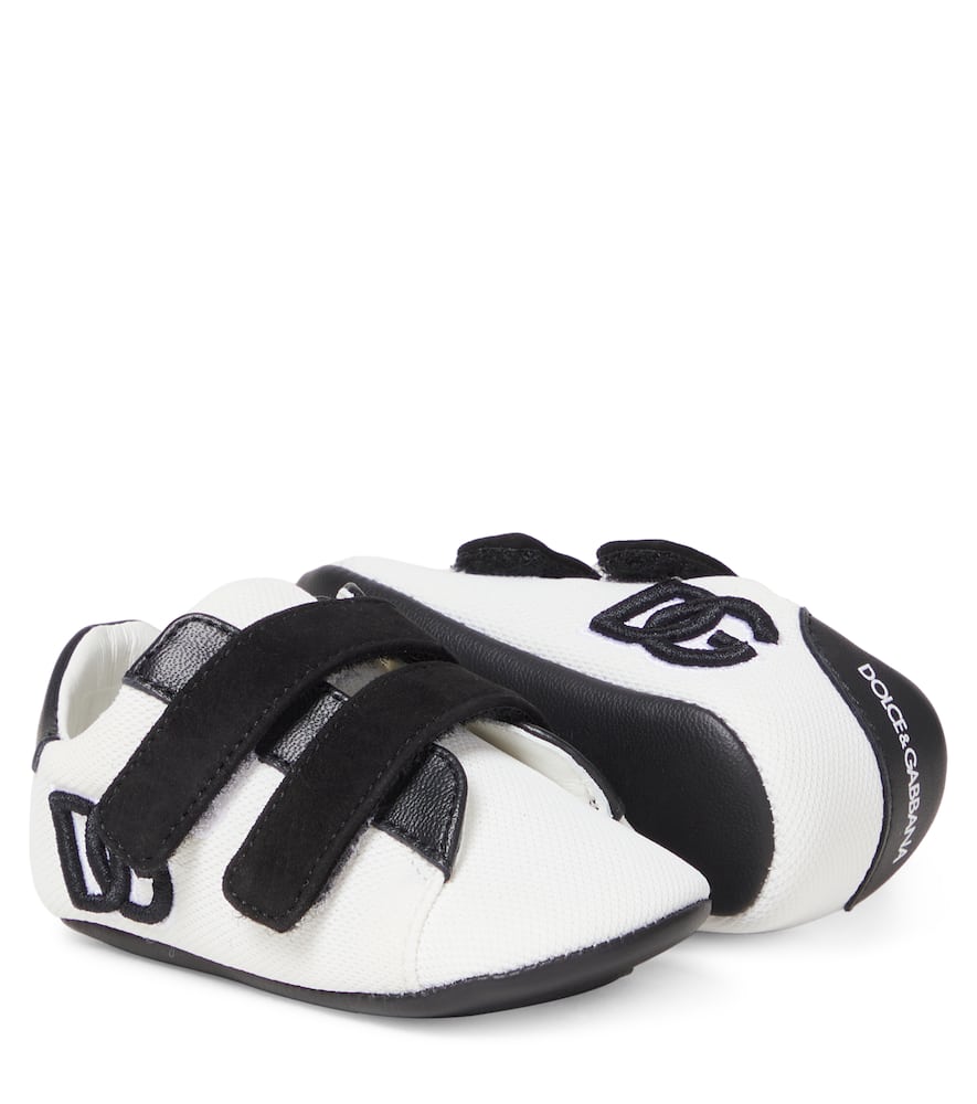 Baby DG leather-trimmed sneakers