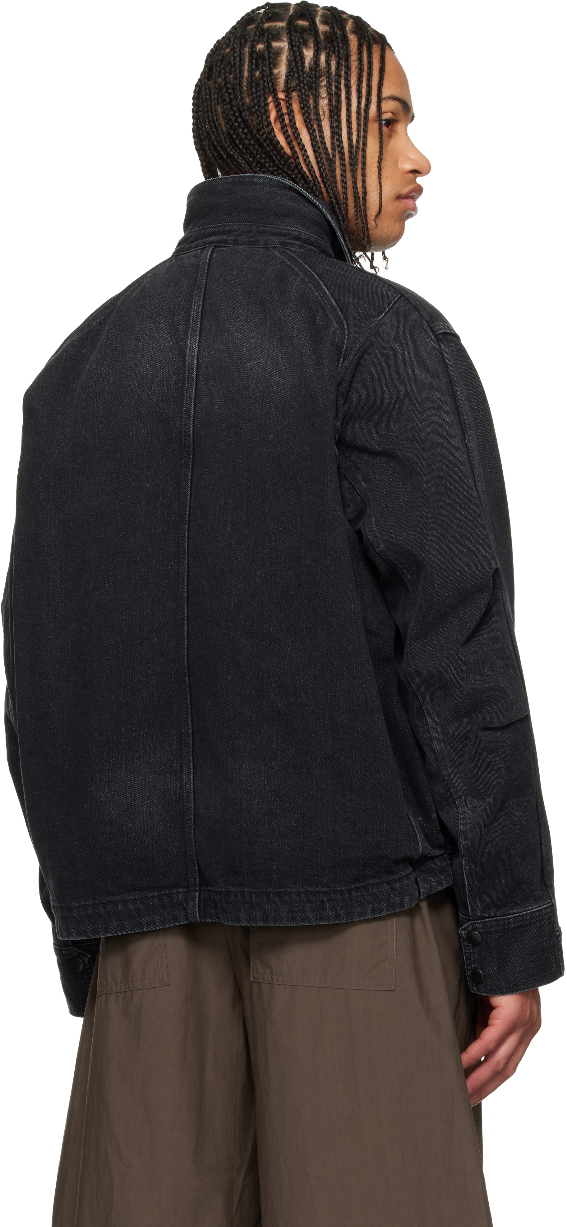 Black Faded Denim Jacket