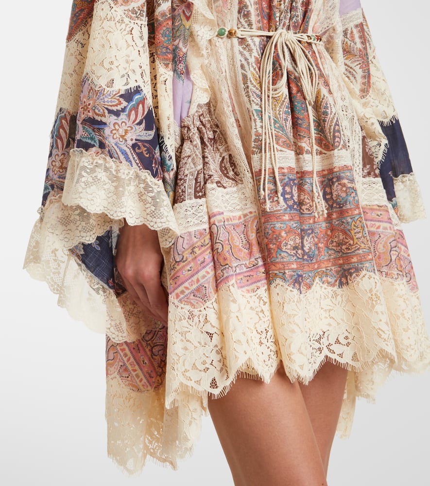 Rhiannon embroidered floral minidress