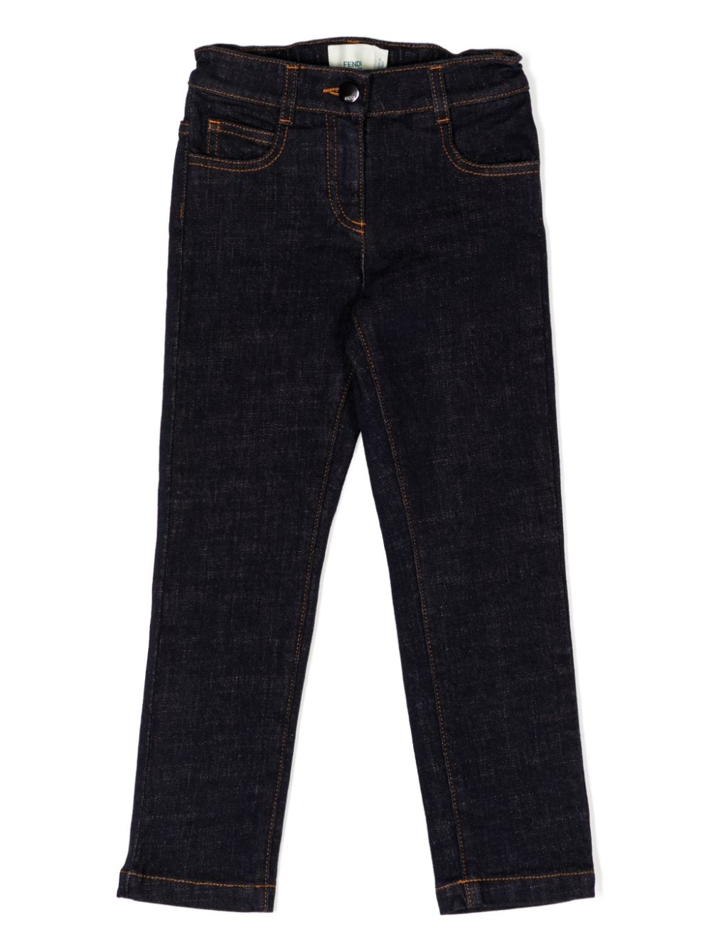 FF logo-embroidered jeans - Blue