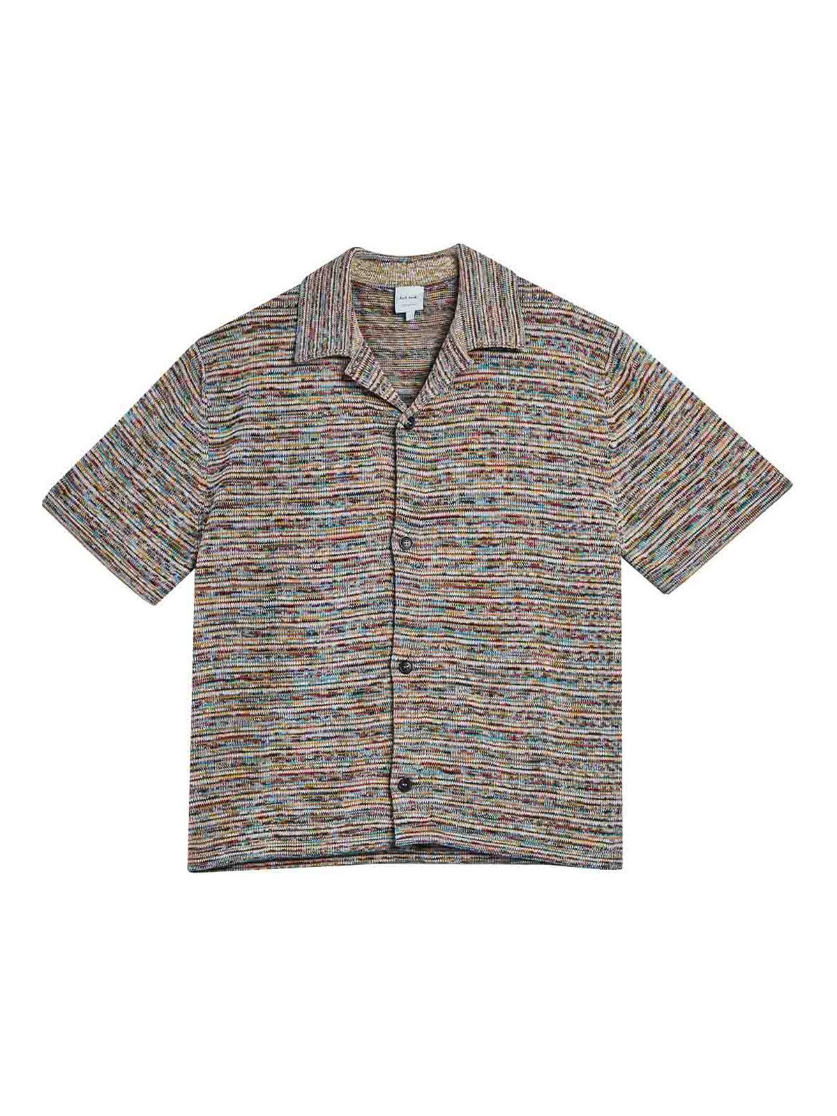 Paul Smith - mens knitted shirt short sleeves collar