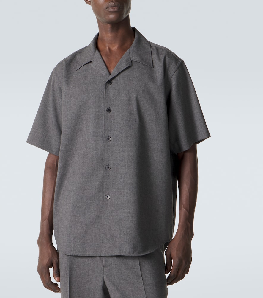 Cashmere poplin shirt