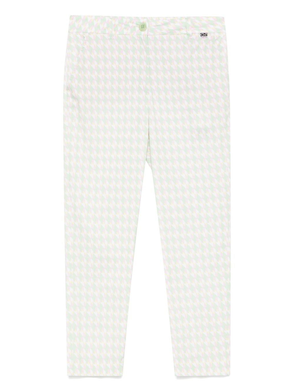 MARCCAIN geometric-print trousers - White