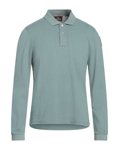 Man Polo shirt Sage green Size M Cotton
