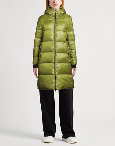Woman Puffer Lime green Size S Polyamide