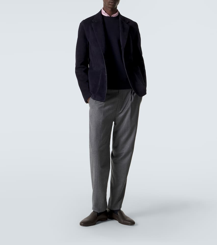 Suede blazer