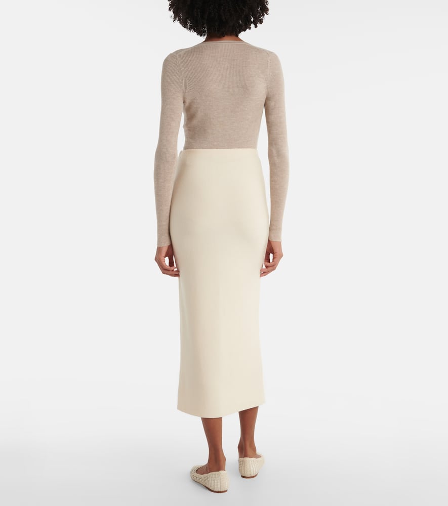 Circe virgin wool pencil skirt