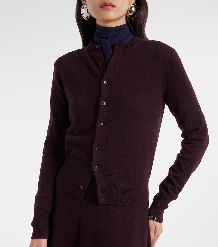 Blouson cashmere cardigan