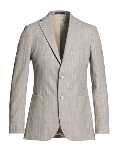 Man Blazer Light grey Size 36 Virgin Wool