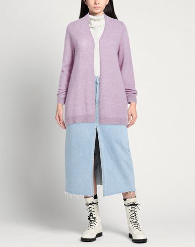 Woman Cardigan Lilac Size 0 Alpaca wool, Polyamide, Wool
