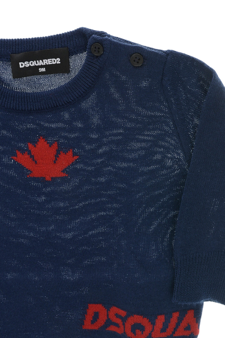 Babies Navy Blue Logo Sweater
