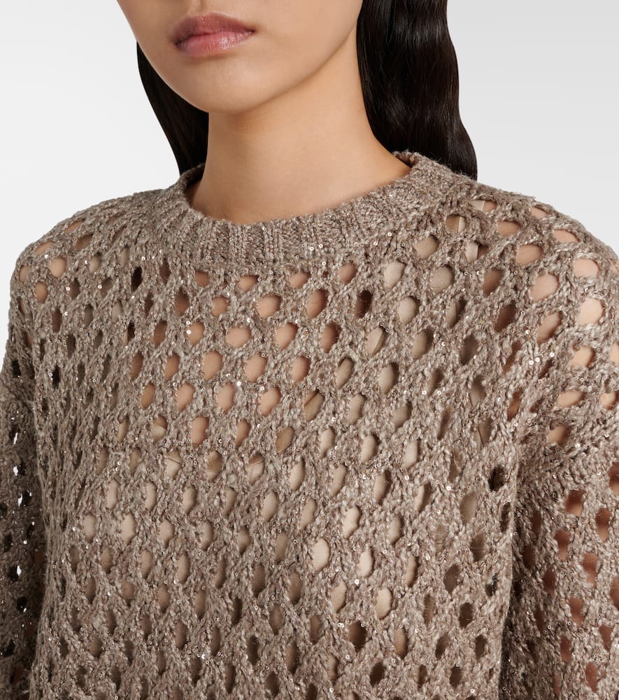 Open-knit sweater