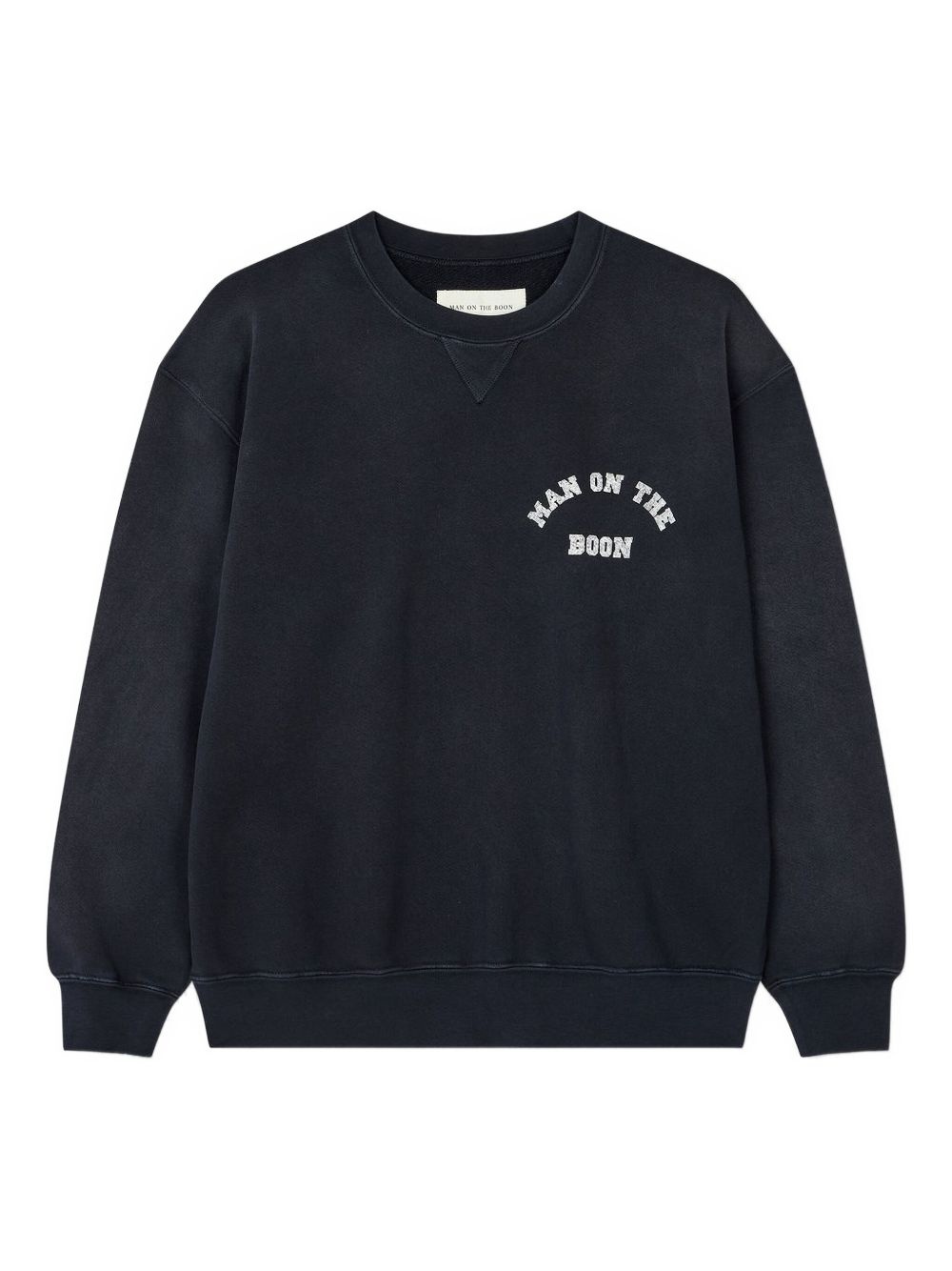 Logo-print crew-neck sweatshirt - Black