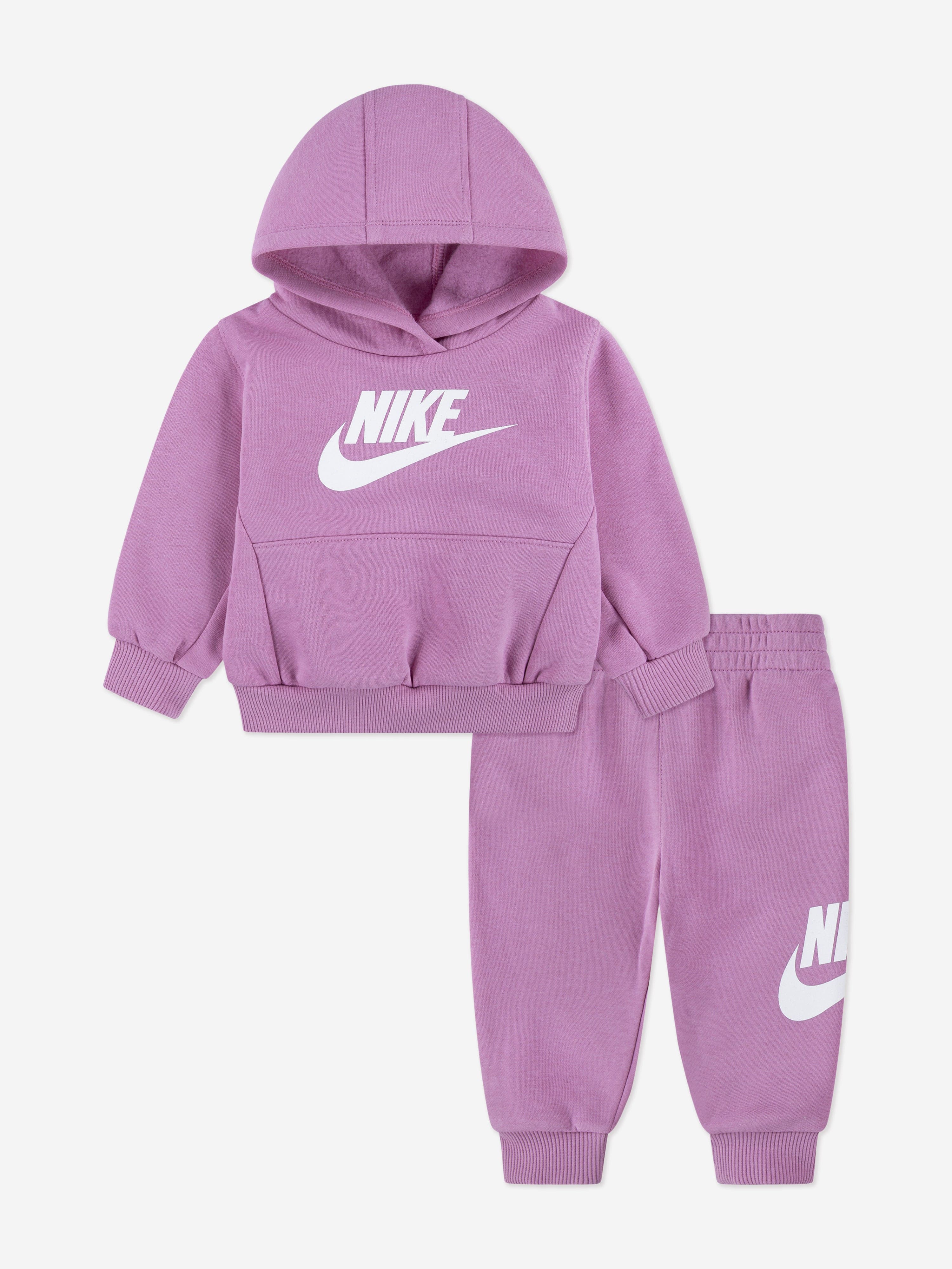 Girls Club Fleece Tracksuit in Pink