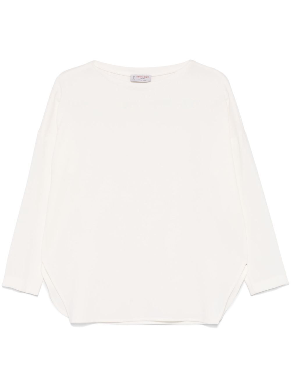 Crepe-texture blouse - White