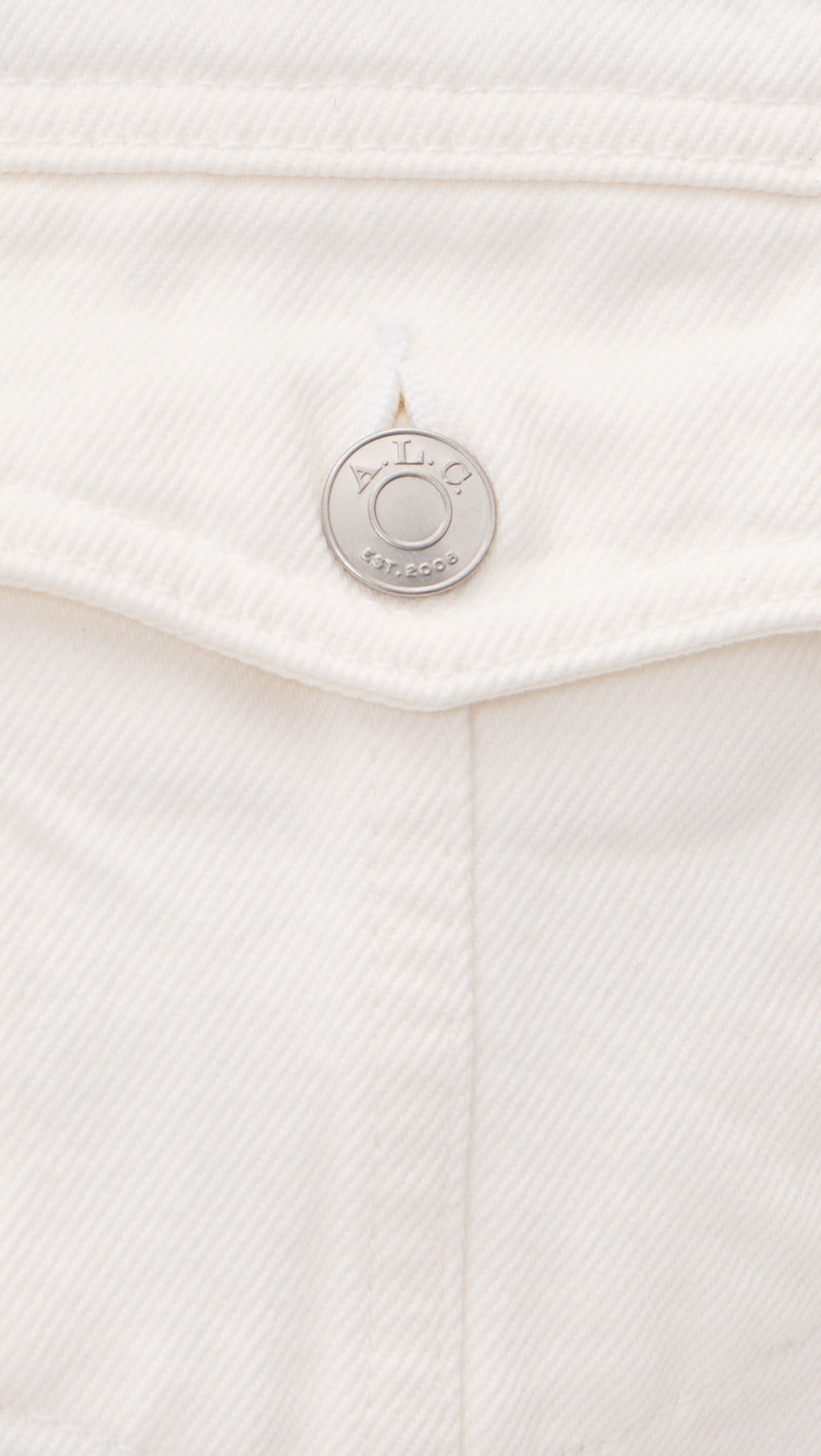 A. L.C. The 713 Denim Jacket White