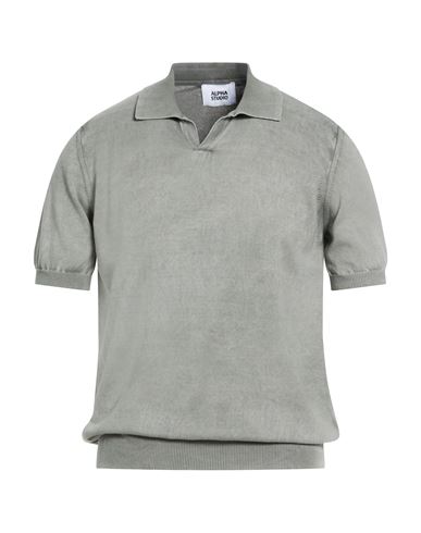 Man Sweater Grey Size 44 Cotton