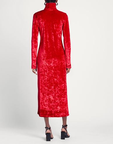 Pièce. Woman Midi dress Red Size 4 Viscose, Polyester, Elastane