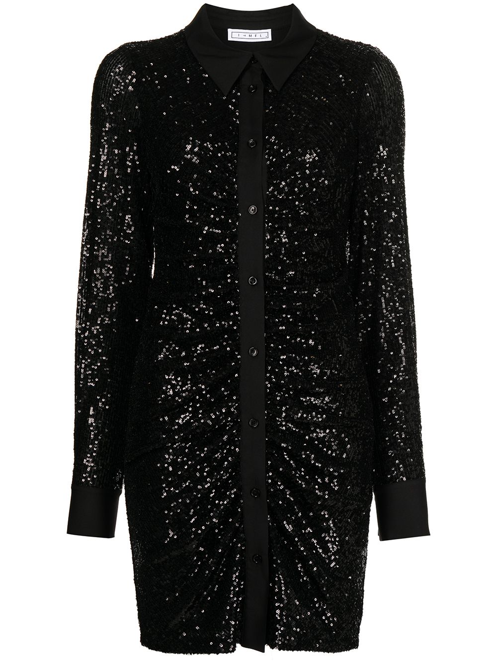Linda Button-Up shirtdress - Black
