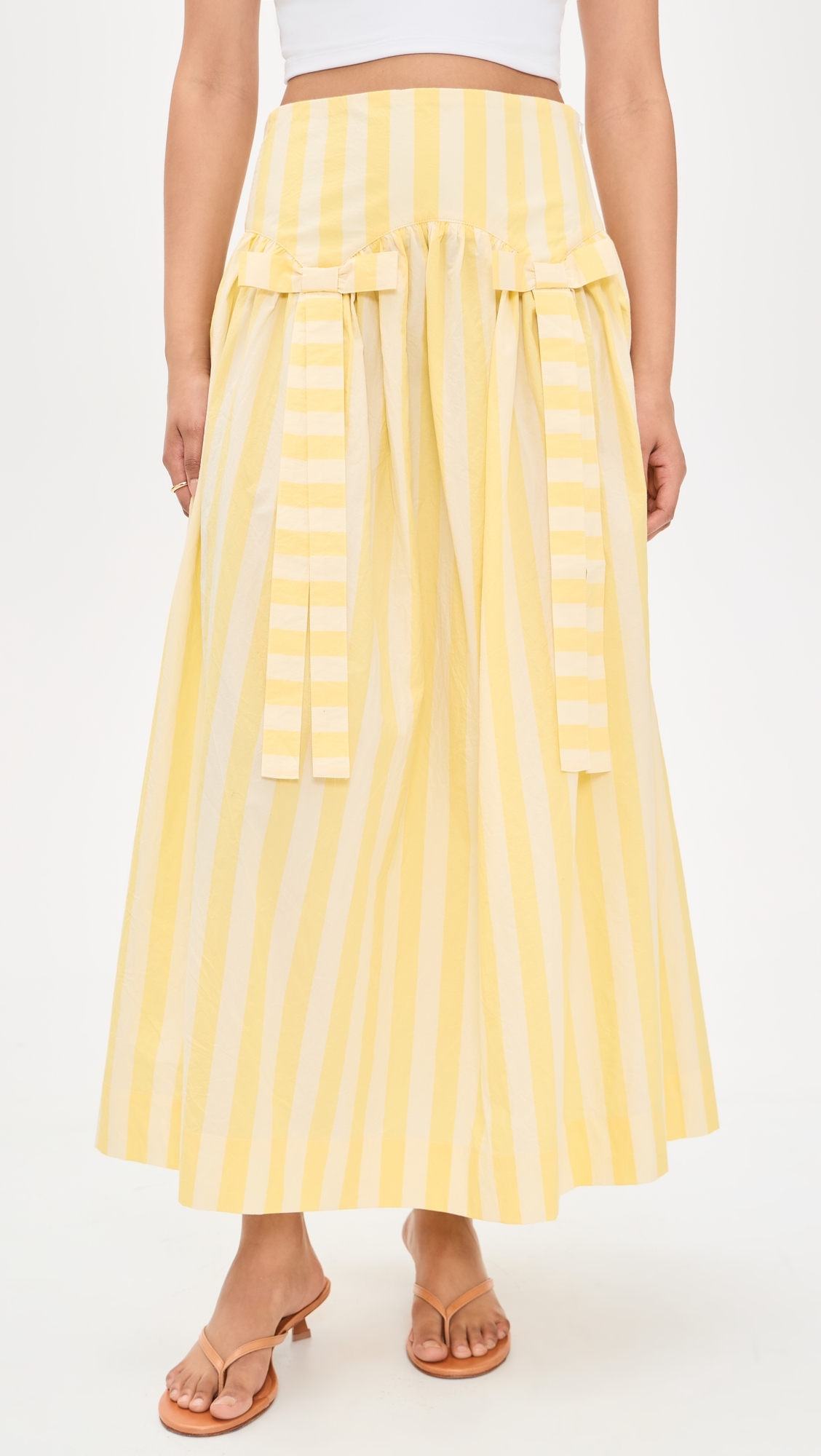 Striped Skirt Mellow Yellow