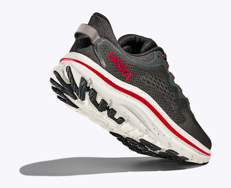 HOKA Men's Kawana 2 Shoes in Asphalt Grey/Carbon Black