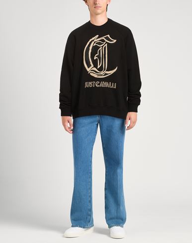 Man Sweatshirt Black Size M Cotton