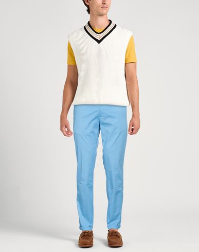 Re_hash Man Pants Sky blue Size 30 Cotton, Elastane