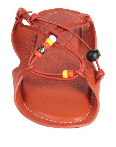 Woman Sandals Tomato red Size 11 Leather